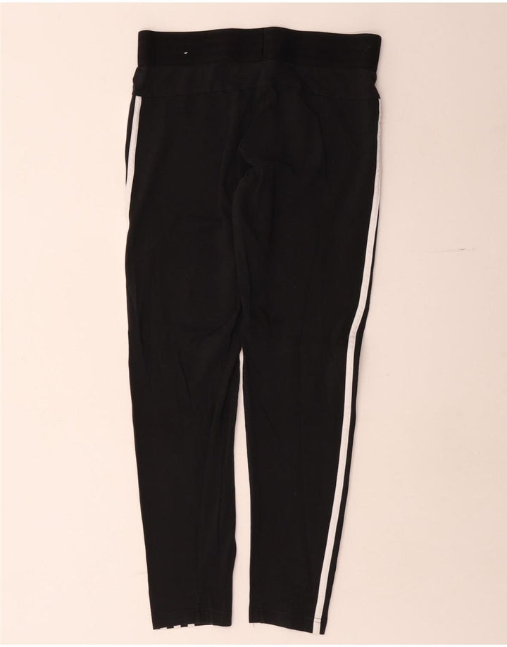 Adidas Womens Leggings UK 16/18 Large Black Cotton