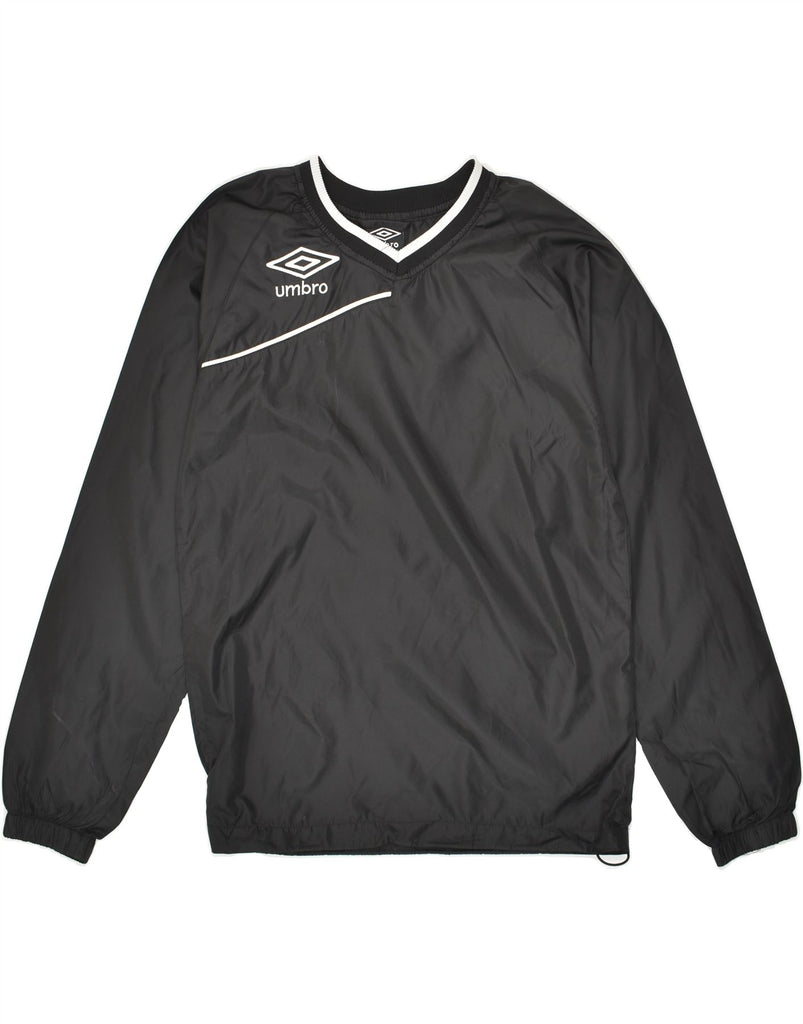 UMBRO Mens Graphic Pullover Tracksuit Top XS Black Polyester Vintage Umbro and Second-Hand Umbro from Messina Hembry 