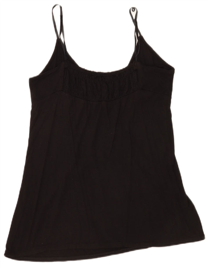 Benetton Womens Cami Top UK 12 Medium Black