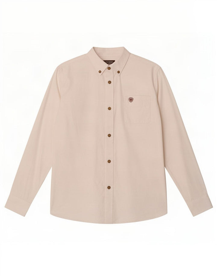Ariat Boys Shirt 12-13 Years Large White Cotton