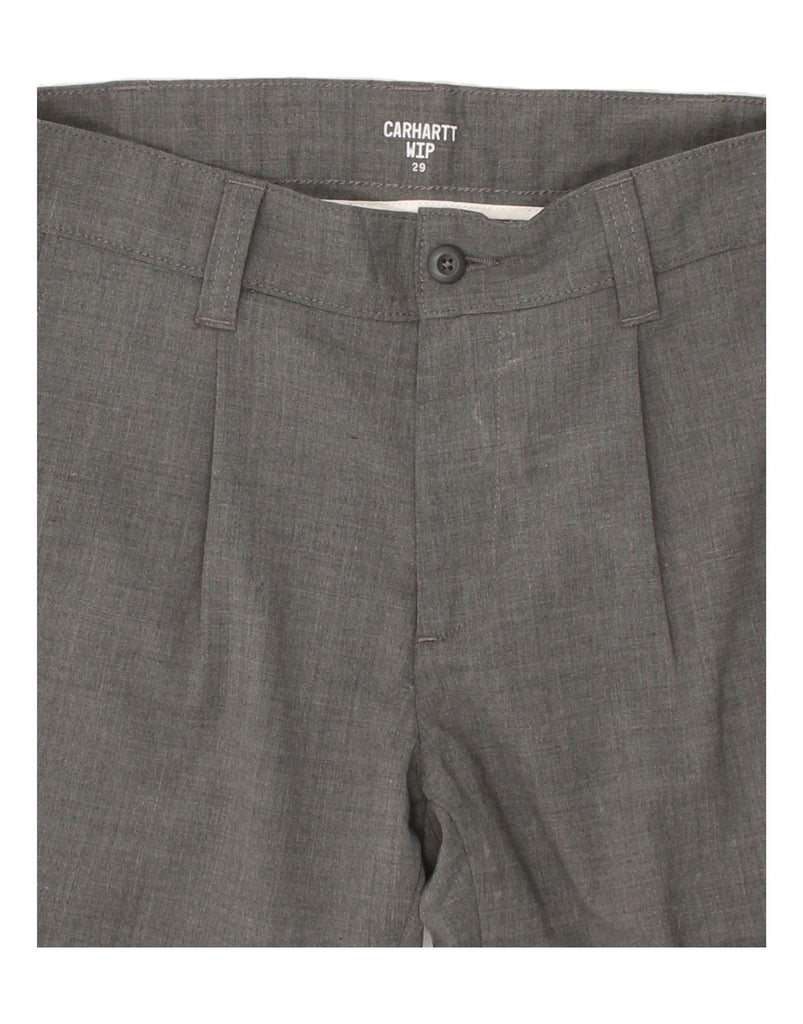 CARHARTT Mens Tapered Suit Trousers W29 L25 Grey Wool | Vintage Carhartt | Thrift | Second-Hand Carhartt | Used Clothing | Messina Hembry 