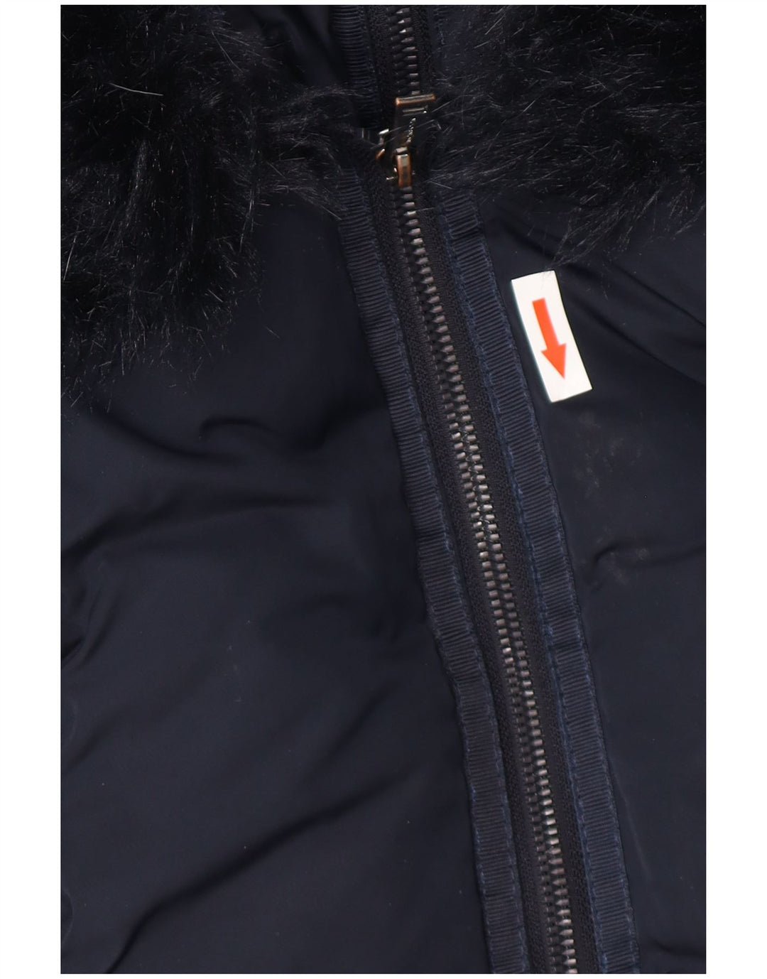 Monsoon Womens Oversized Hooded Padded Jacket UK 14 Medium Navy Blue