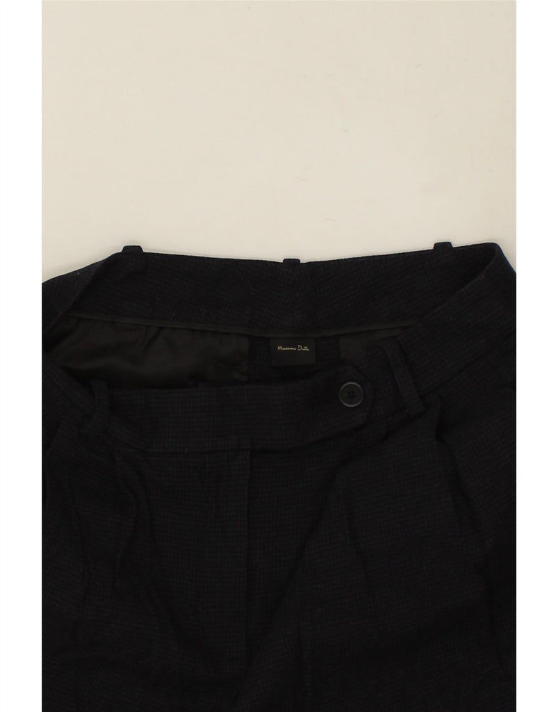 MASSIMO DUTTI Womens Pegged Chino Trousers W31 L27  Navy Blue Polyester Vintage Massimo Dutti and Second-Hand Massimo Dutti from Messina Hembry 