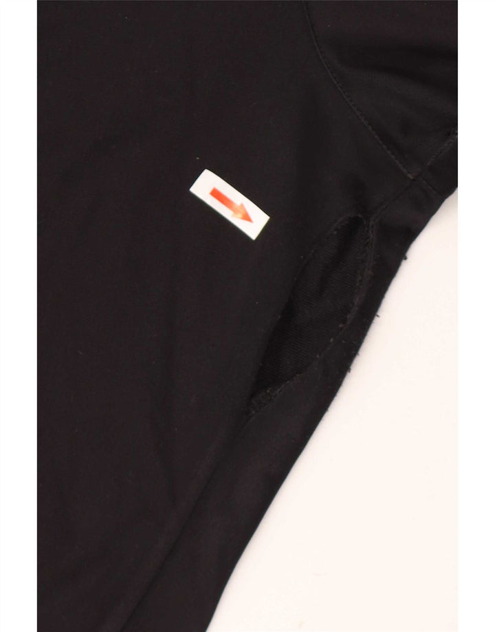 Kappa Mens Graphic Tracksuit Trousers Small Black Colourblock Polyester