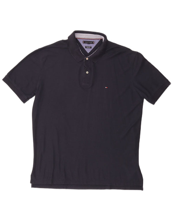 TOMMY HILFIGER Mens Regular Fit Polo Shirt 3XL Navy Blue Cotton