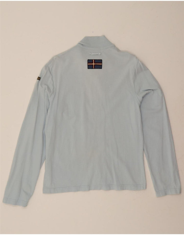 NAPAPIJRI Womens Tracksuit Top Jacket UK 14 Large Blue Vintage Napapijri and Second-Hand Napapijri from Messina Hembry 