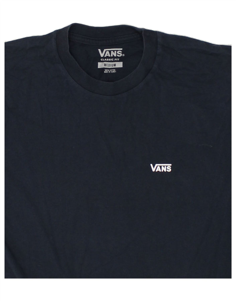 VANS Mens Classic Fit T-Shirt Top Medium Navy Blue Cotton | Vintage Vans | Thrift | Second-Hand Vans | Used Clothing | Messina Hembry 