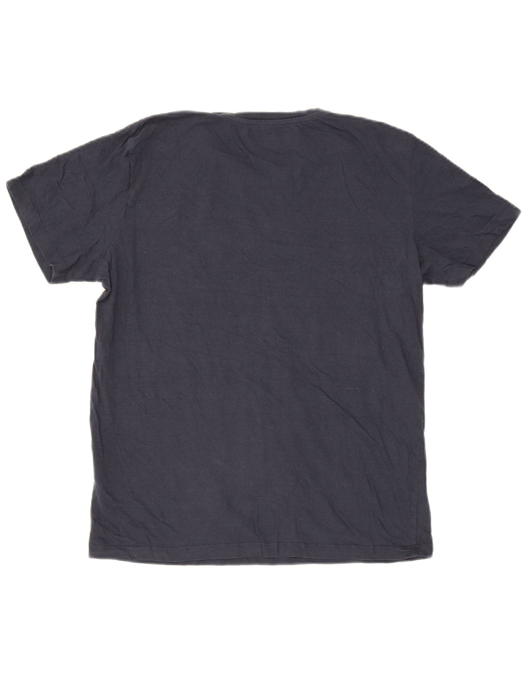 Jack & Jones Mens T-Shirt Top Large Navy Blue Cotton