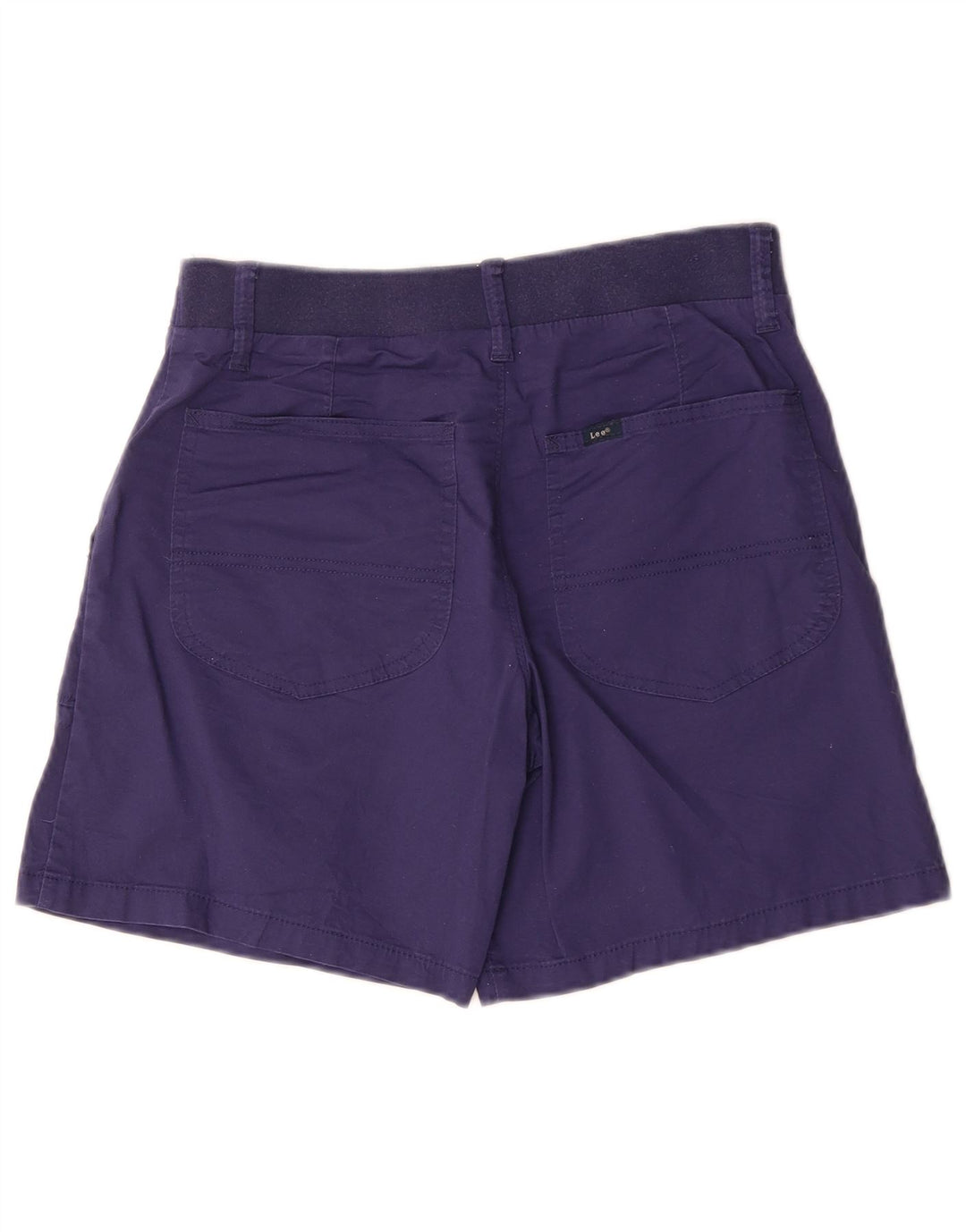 Lee Womens Chino Shorts US 6 Medium W30 Navy Blue Cotton