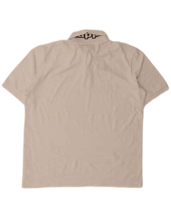 Kappa Mens Graphic Polo Shirt XL White Cotton