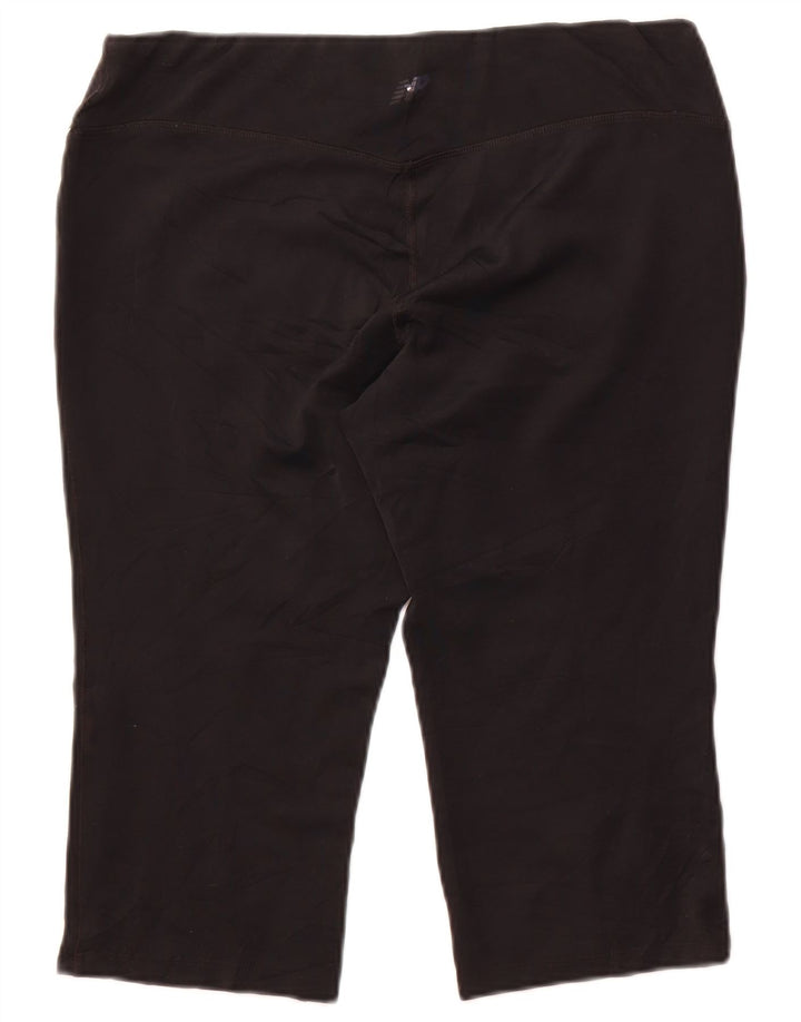 New Balance Womens Capri Leggings UK 18 XL  Black Polyester