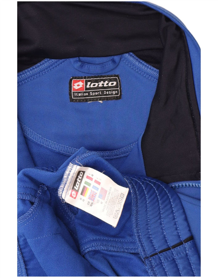 Lotto Mens Tracksuit Top Jacket UK 38/40 Medium Blue Colourblock Polyester