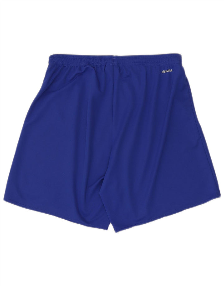 ADIDAS Mens Climalite Sport Shorts Medium  Blue Polyester