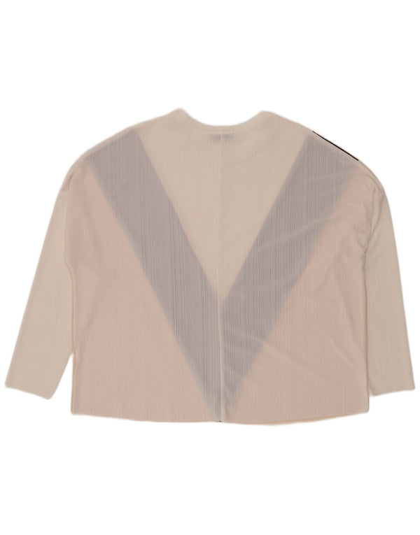 Zara Womens Oversized Top 3/4 Sleeve UK 14 Medium Multicoloured Colourblock