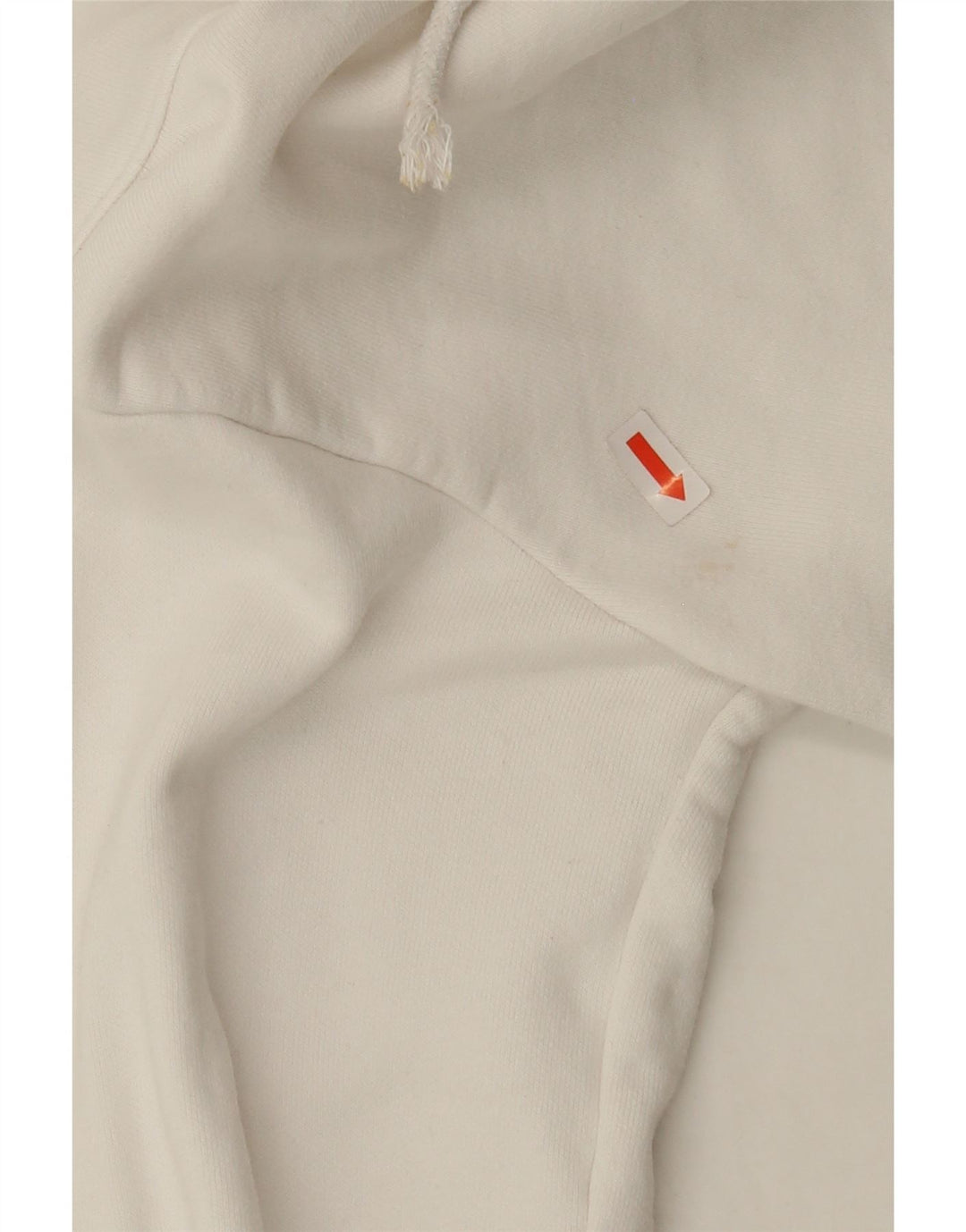 CHAMPION Womens Oversized Crop Graphic Hoodie Jumper UK 6 XS White Cotton Vintage Champion and Second-Hand Champion from Messina Hembry 