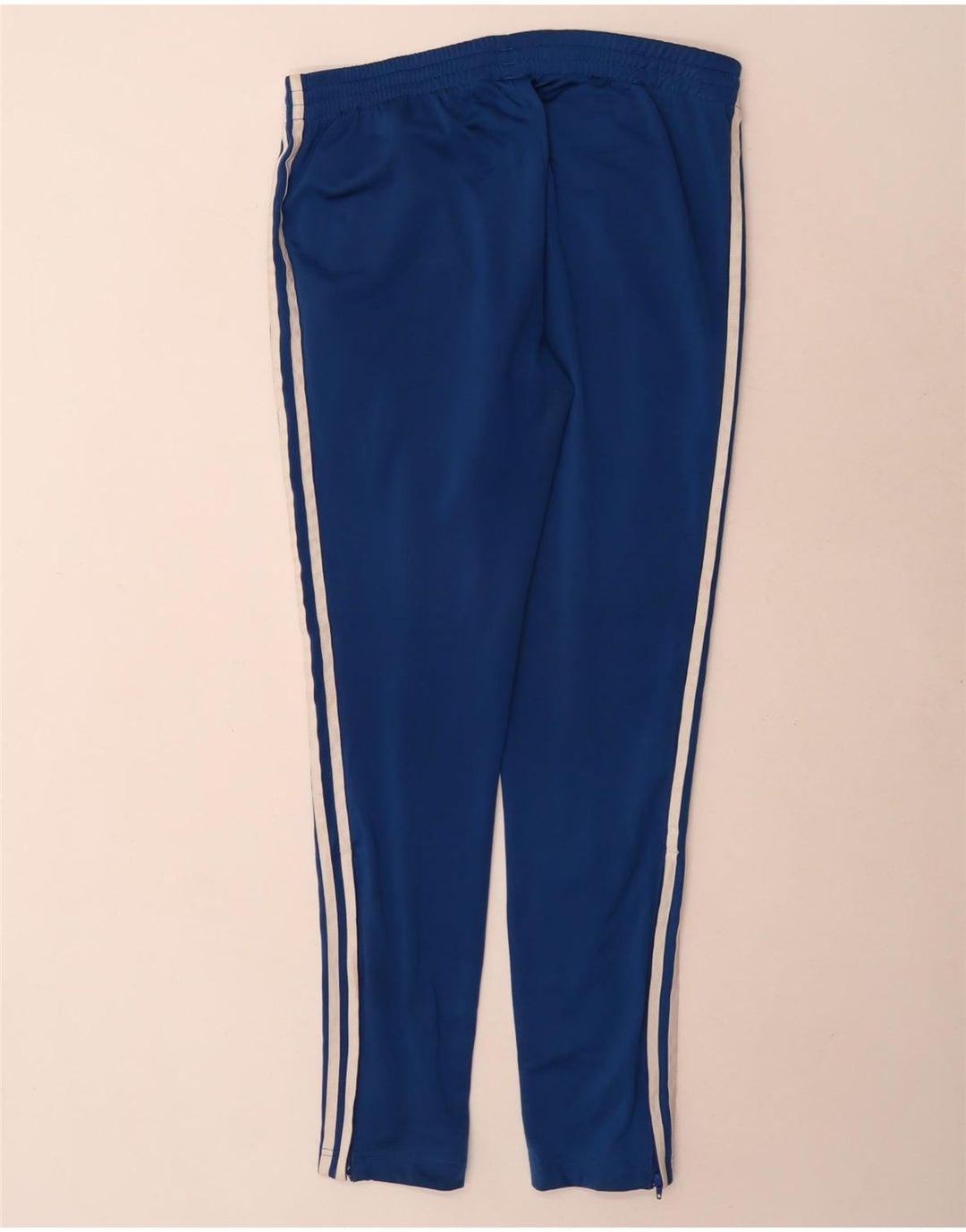 Adidas Womens Tracksuit Trousers UK 14 Large Blue Polyester