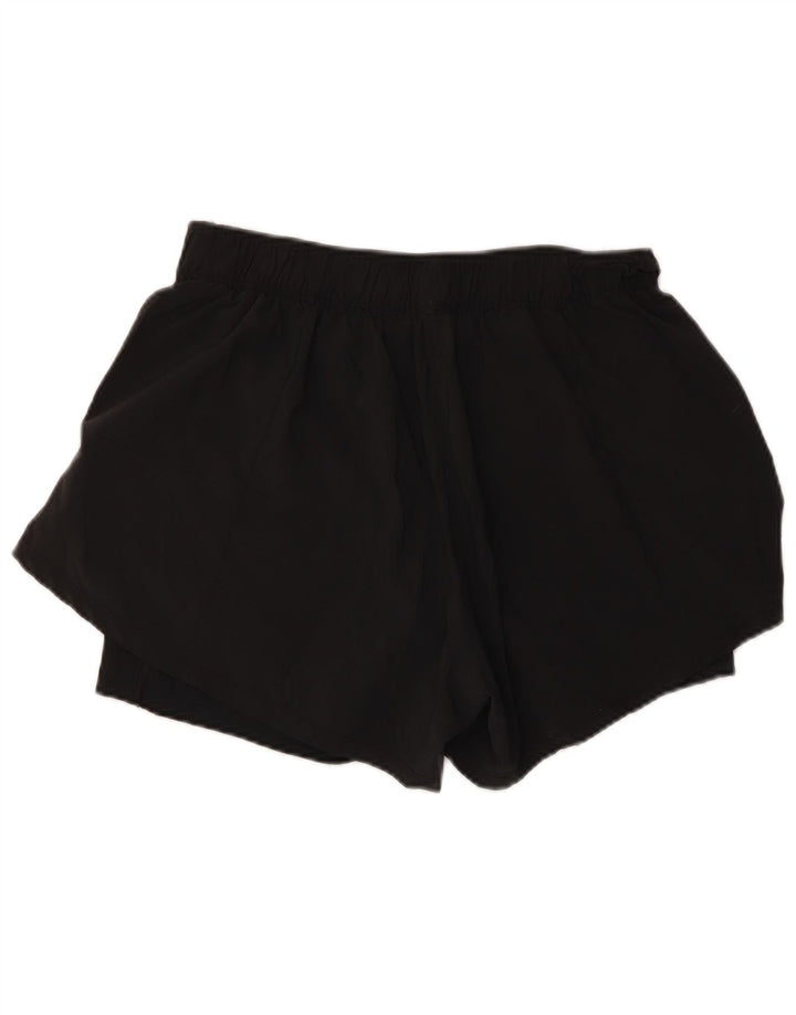 NIKE Womens Sport Shorts UK 14 Large  Black