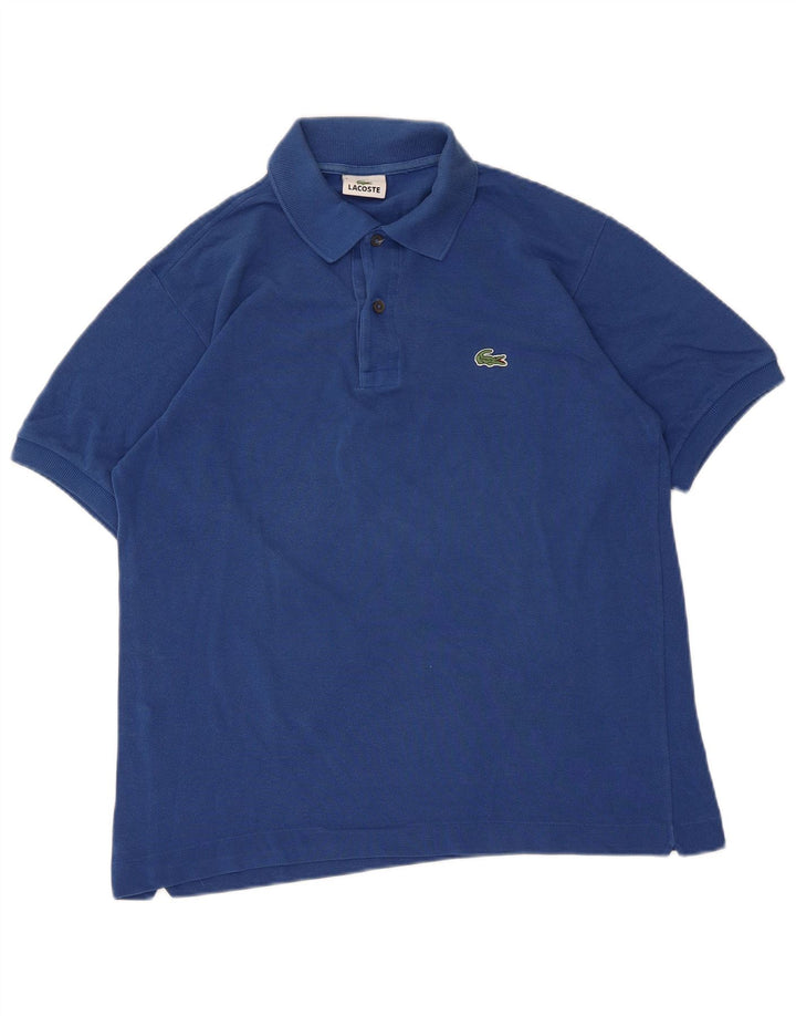 Lacoste Mens Polo Shirt Size 3 Small Blue Cotton