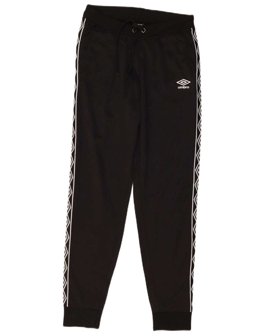 Umbro Mens Graphic Tracksuit Trousers Joggers Small  Black Polyester