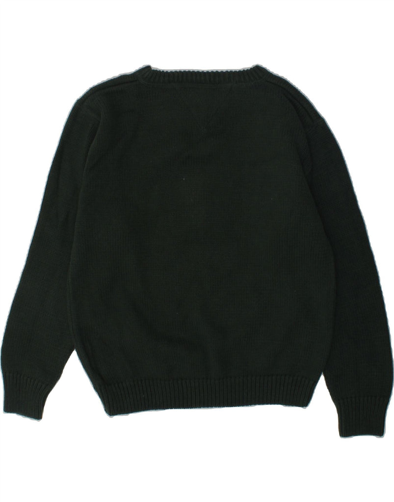 TOMMY HILFIGER Boys Crew Neck Jumper Sweater 5-6 Years Green Cotton | Vintage Tommy Hilfiger | Thrift | Second-Hand Tommy Hilfiger | Used Clothing | Messina Hembry 