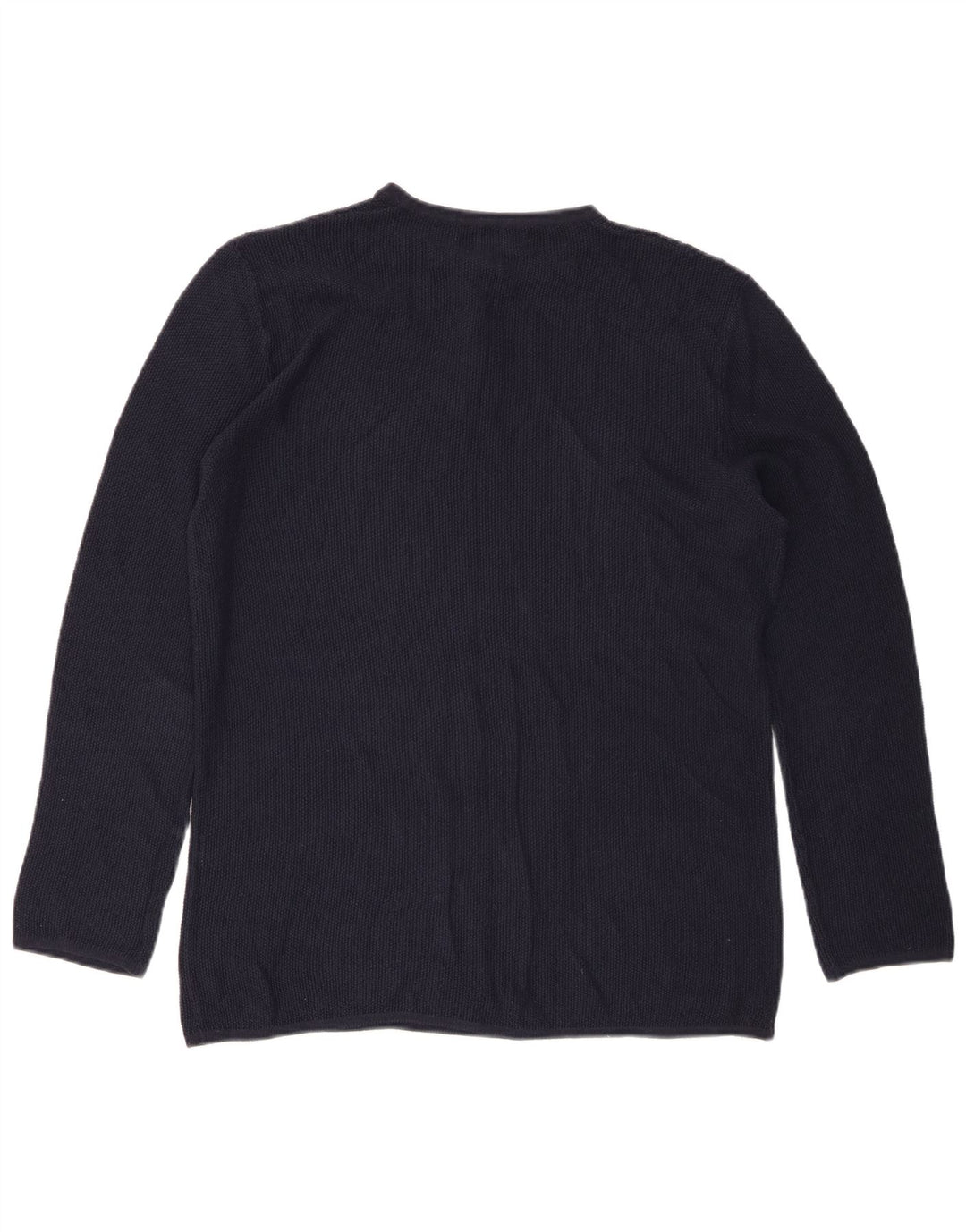 Zara Mens Top Long Sleeve Medium Navy Blue