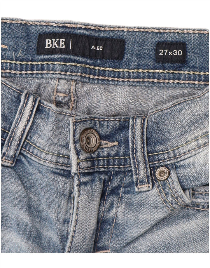 BKE Womens Alec Straight Jeans W27 L30 Blue Cotton