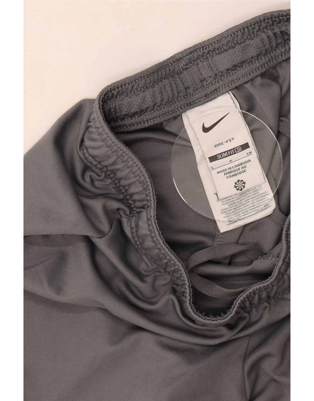Nike Mens Dri Fit Slim Sport Shorts Small Grey Colourblock Polyester