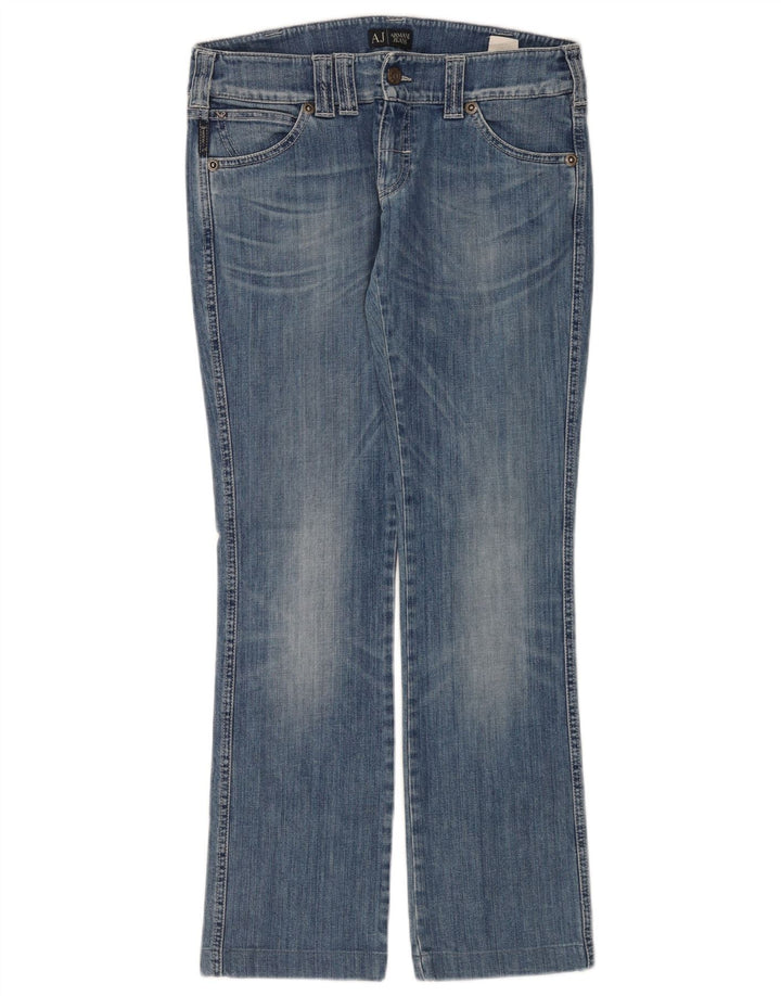 Armani Womens Straight Jeans W28 L30 Blue Cotton