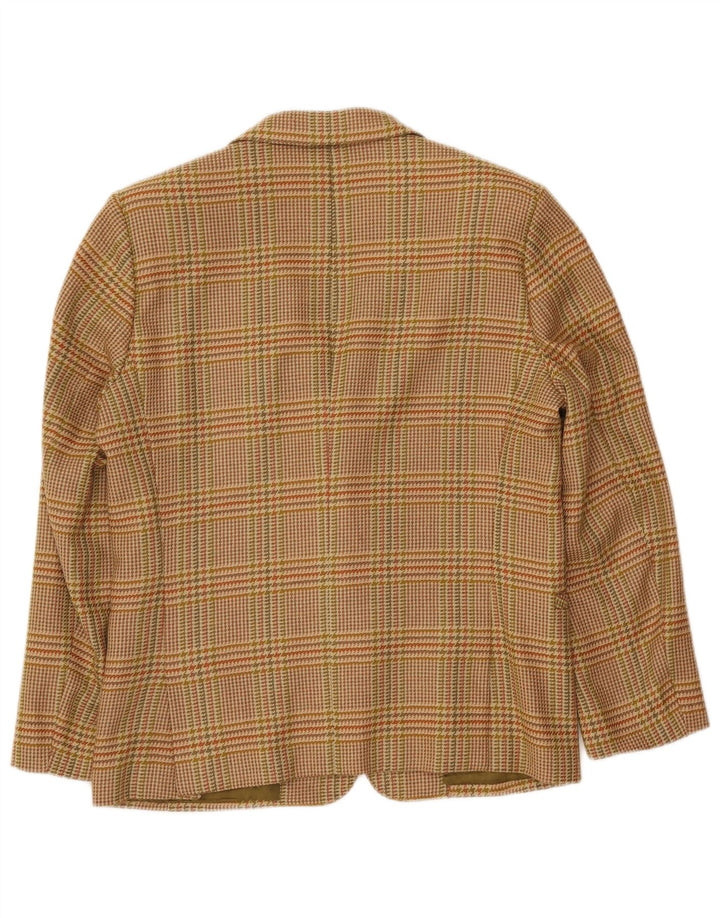 Daniela Jasoni Womens Jumaka Blazer Jacket IT 42 Medium Green Virgin Wool