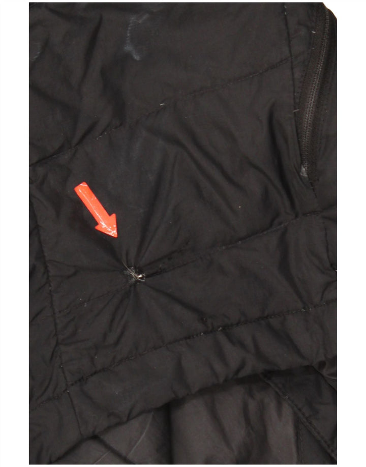 The North Face Mens Hooded Padded Jacket UK 38 Medium Black Polyester