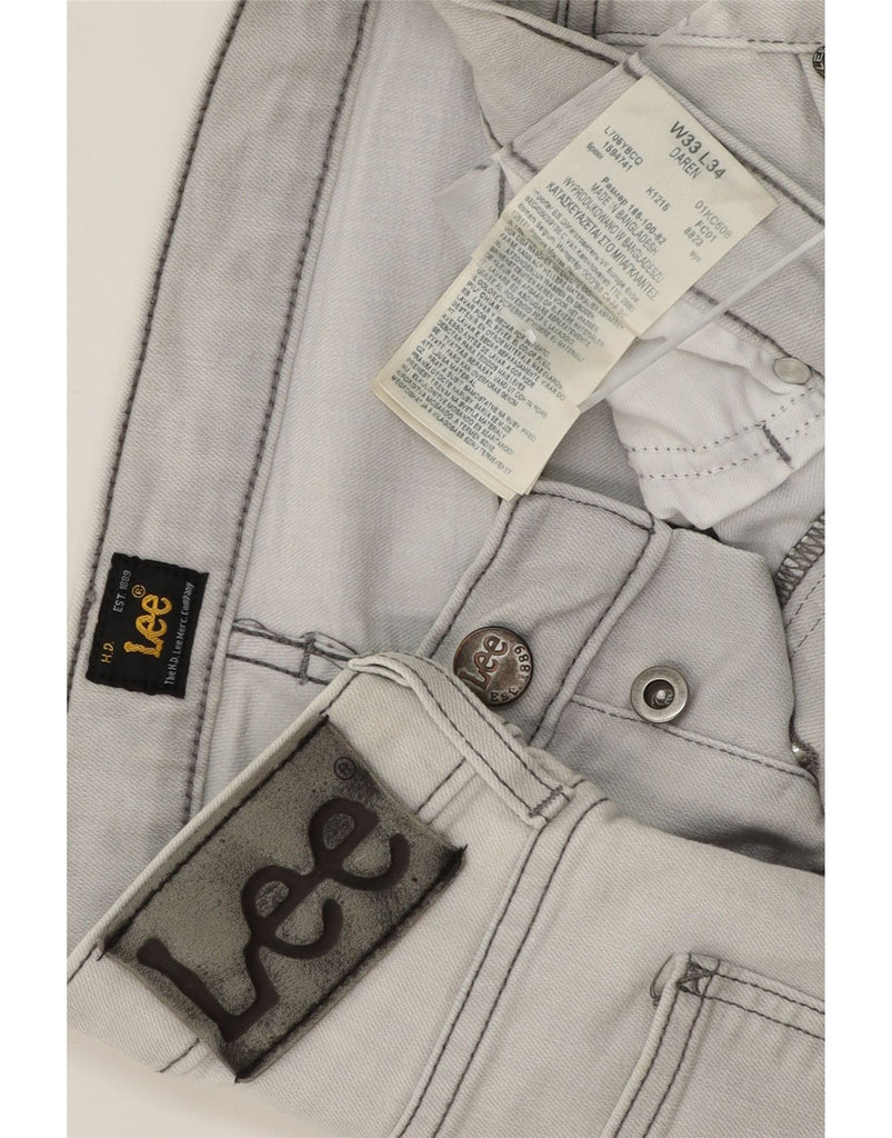 LEE Mens Daren Straight Jeans  W33 L34 Grey Cotton Vintage Lee and Second-Hand Lee from Messina Hembry 
