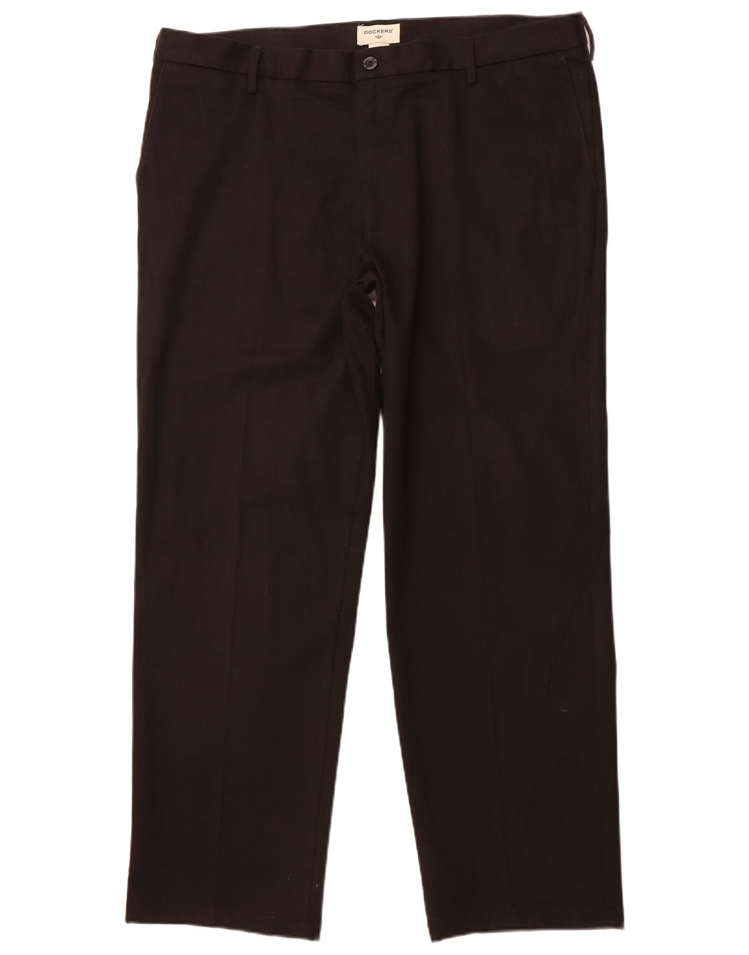 DOCKERS Mens Straight Chino Trousers W40 L32 Black Cotton