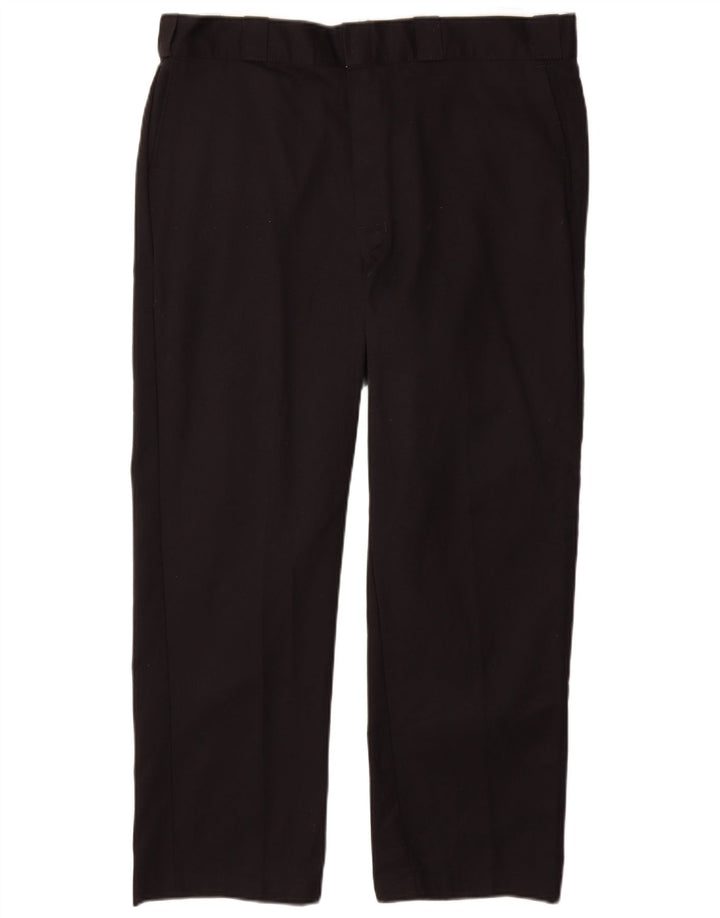 Dickies Mens Straight Chino Trousers W36 L28 Black Polyester