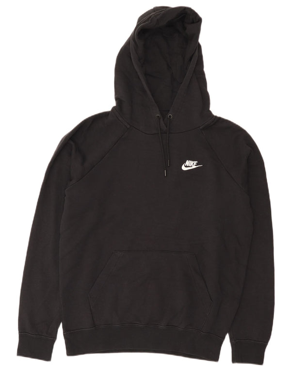 Nike Mens Hoodie Jumper Small Black Cotton