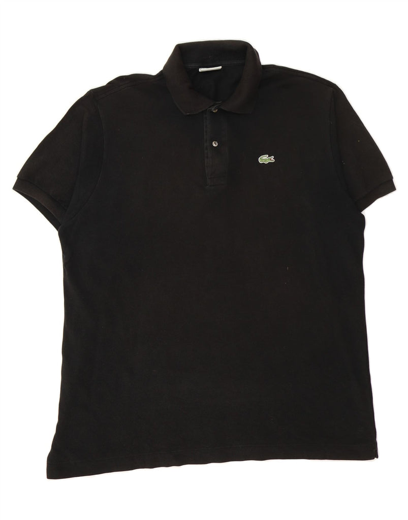LACOSTE Mens Polo Shirt Size 6 XL Black Cotton Vintage Lacoste and Second-Hand Lacoste from Messina Hembry 