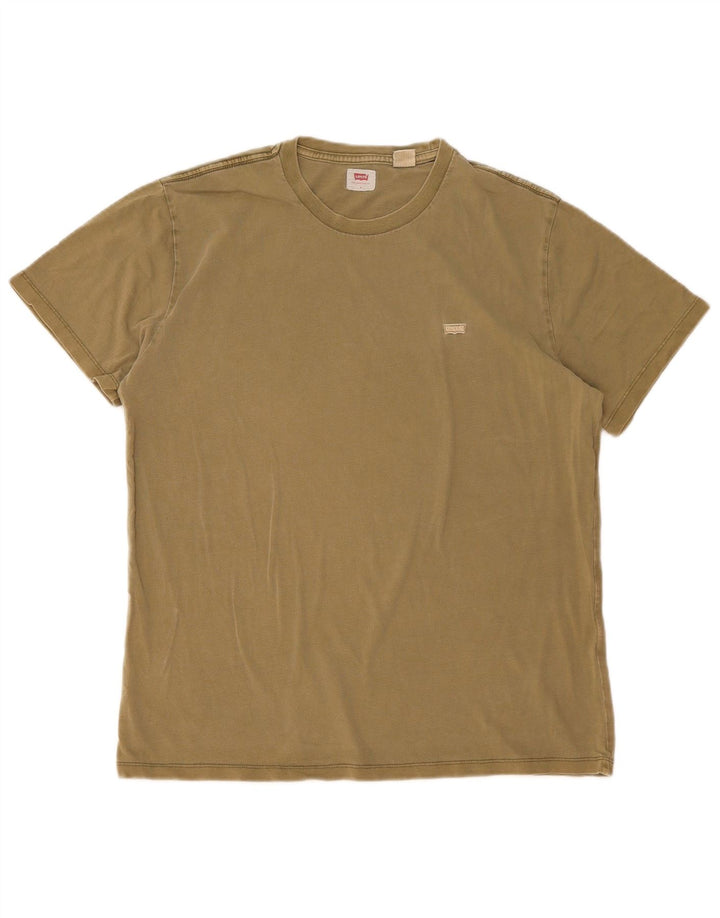 LEVI'S Mens T-Shirt Top Large Khaki