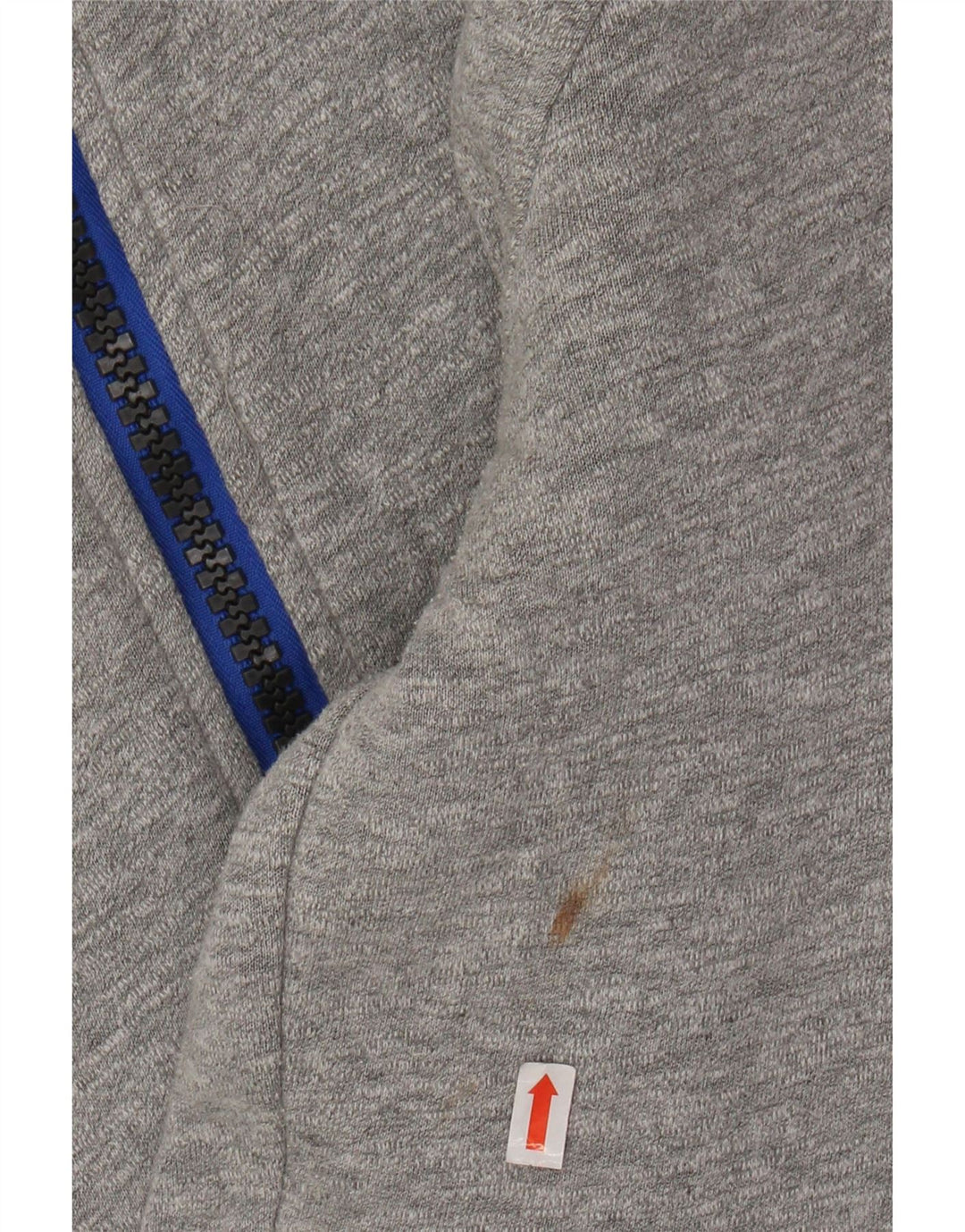 SUPERDRY Womens Zip Hoodie Sweater UK 10 Small Grey Polyester