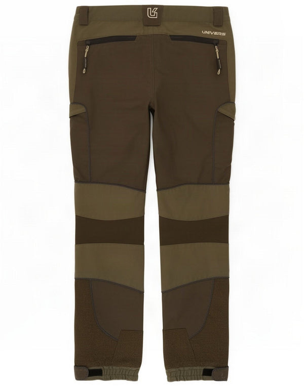 Univers Mens Joggers Cargo Trousers IT 50 Large W32 L31 Khaki Colourblock