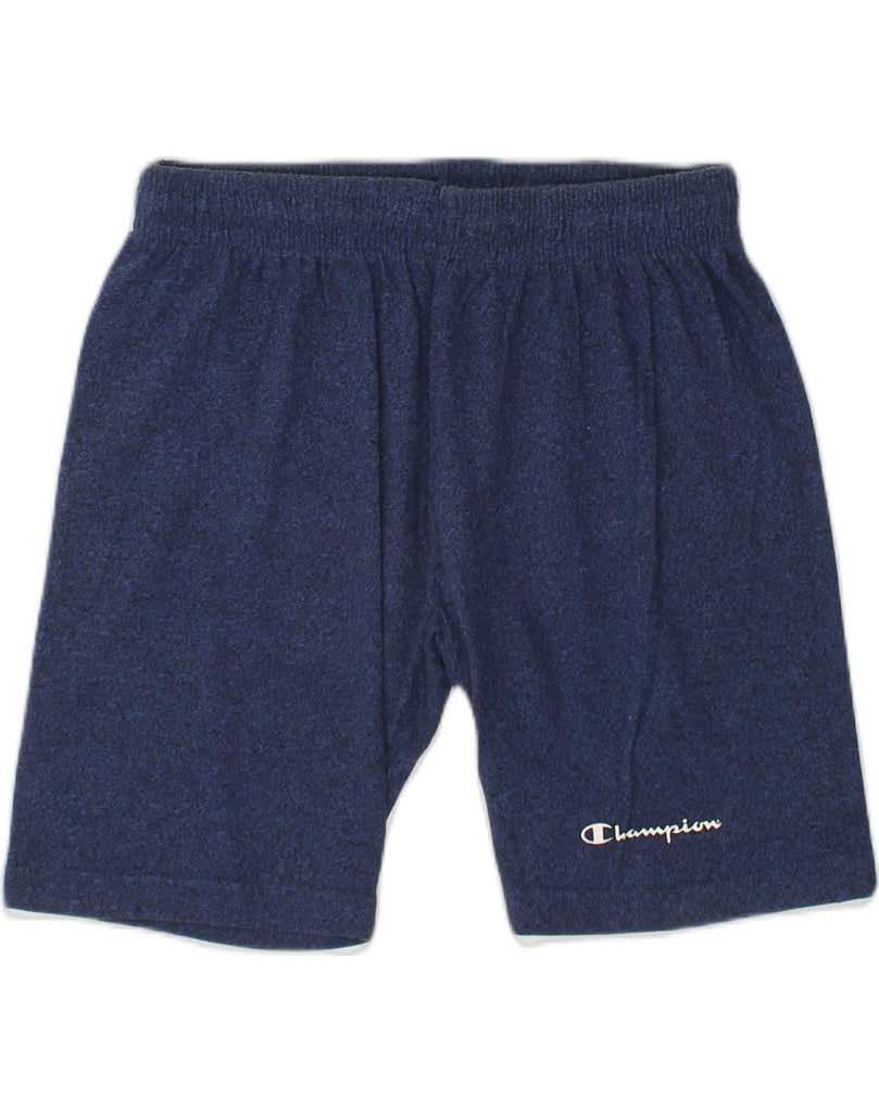 CHAMPION Mens Sport Shorts Medium Navy Blue Cotton | Vintage Champion | Thrift | Second-Hand Champion | Used Clothing | Messina Hembry 