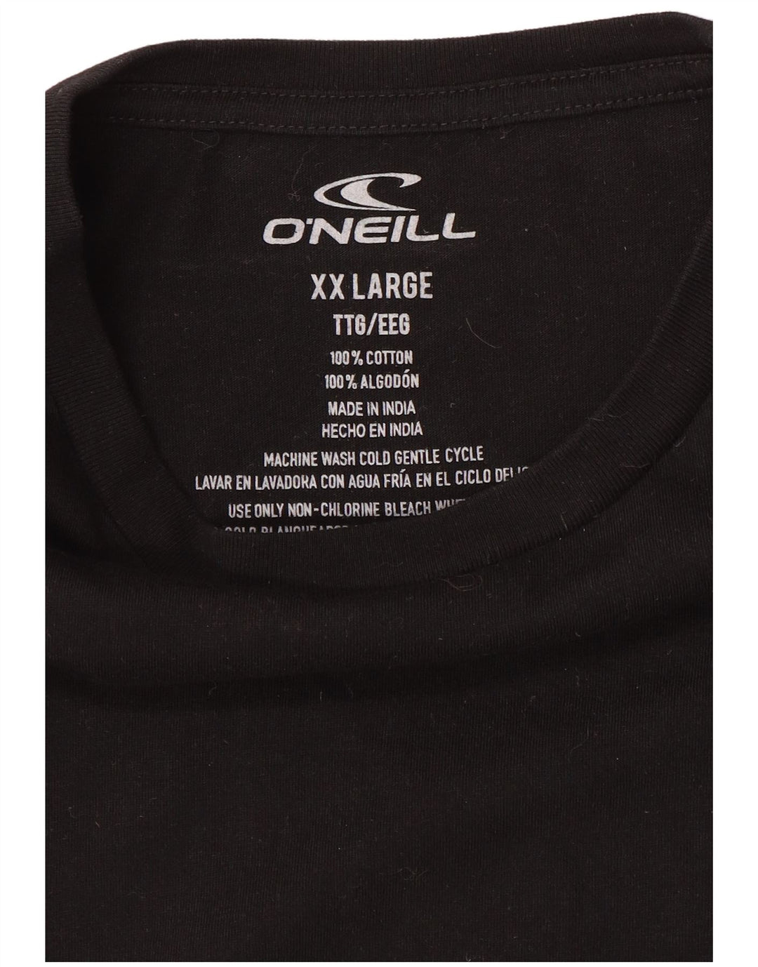 O'Neill Mens Graphic T-Shirt Top 2XL Black Cotton