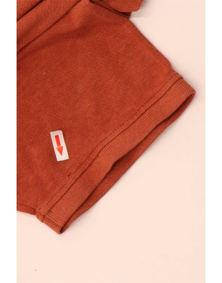 Fat Face Mens Polo Shirt Large Orange Cotton