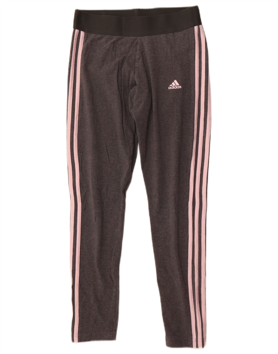 Adidas Womens Leggings UK 12 Medium  Grey Cotton