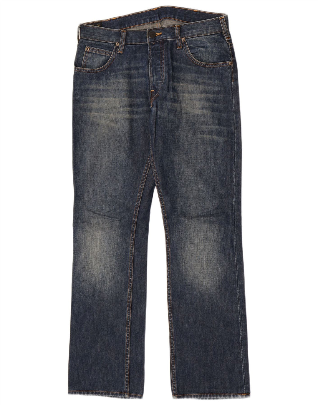 Lee Mens Knox Straight Jeans W30 L32 Blue Cotton