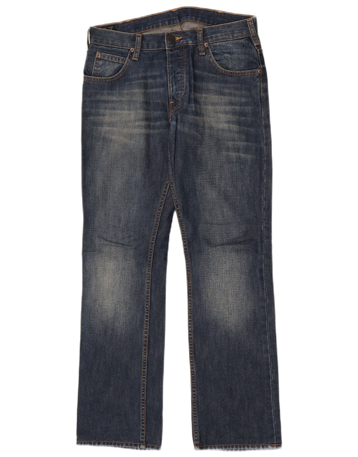 Lee Mens Knox Straight Jeans W30 L32 Blue Cotton