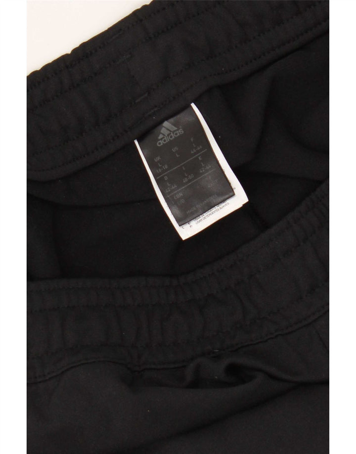 Adidas Womens Tracksuit Trousers UK 16/18 Large  Black Polyester