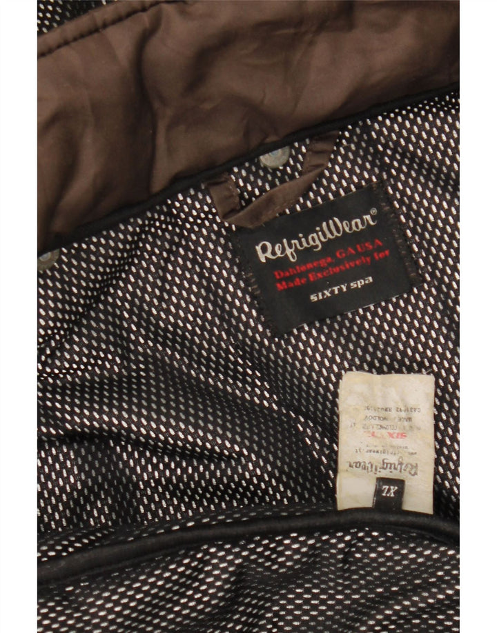 REFRIGIWEAR Womens Hooded Padded Jacket UK 18 XL Brown