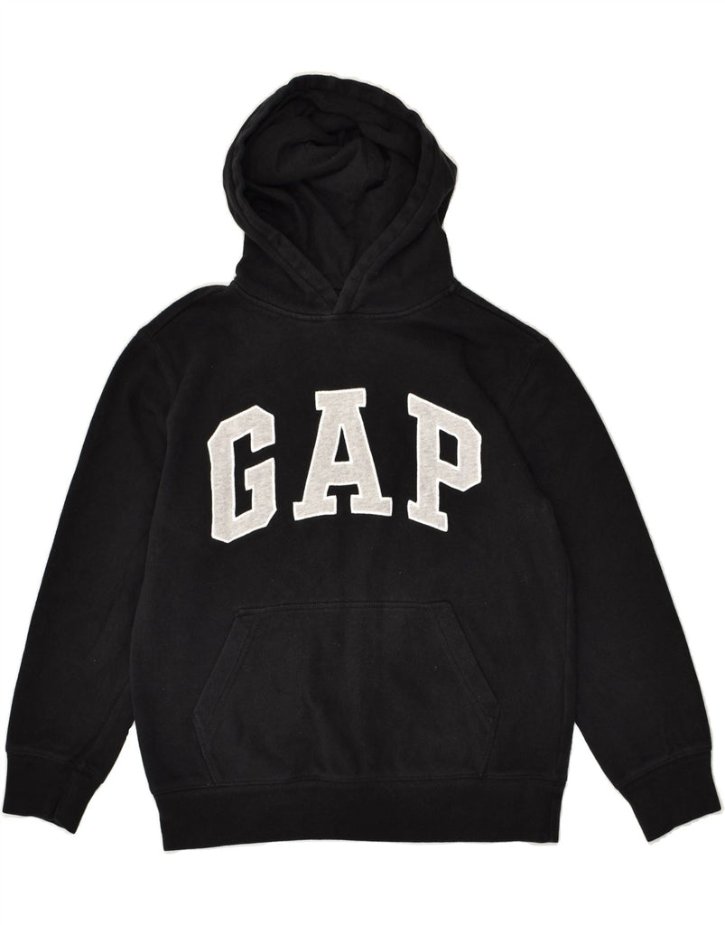 GAP Girls Graphic Hoodie Jumper 15-16 Years XL  Black Cotton | Vintage Gap | Thrift | Second-Hand Gap | Used Clothing | Messina Hembry 