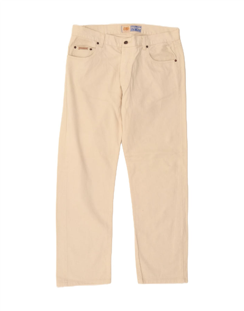 RICA LEWIS Mens Straight Jeans IT 52 XL W36 L30 Beige Cotton Vintage Rica Lewis and Second-Hand Rica Lewis from Messina Hembry 