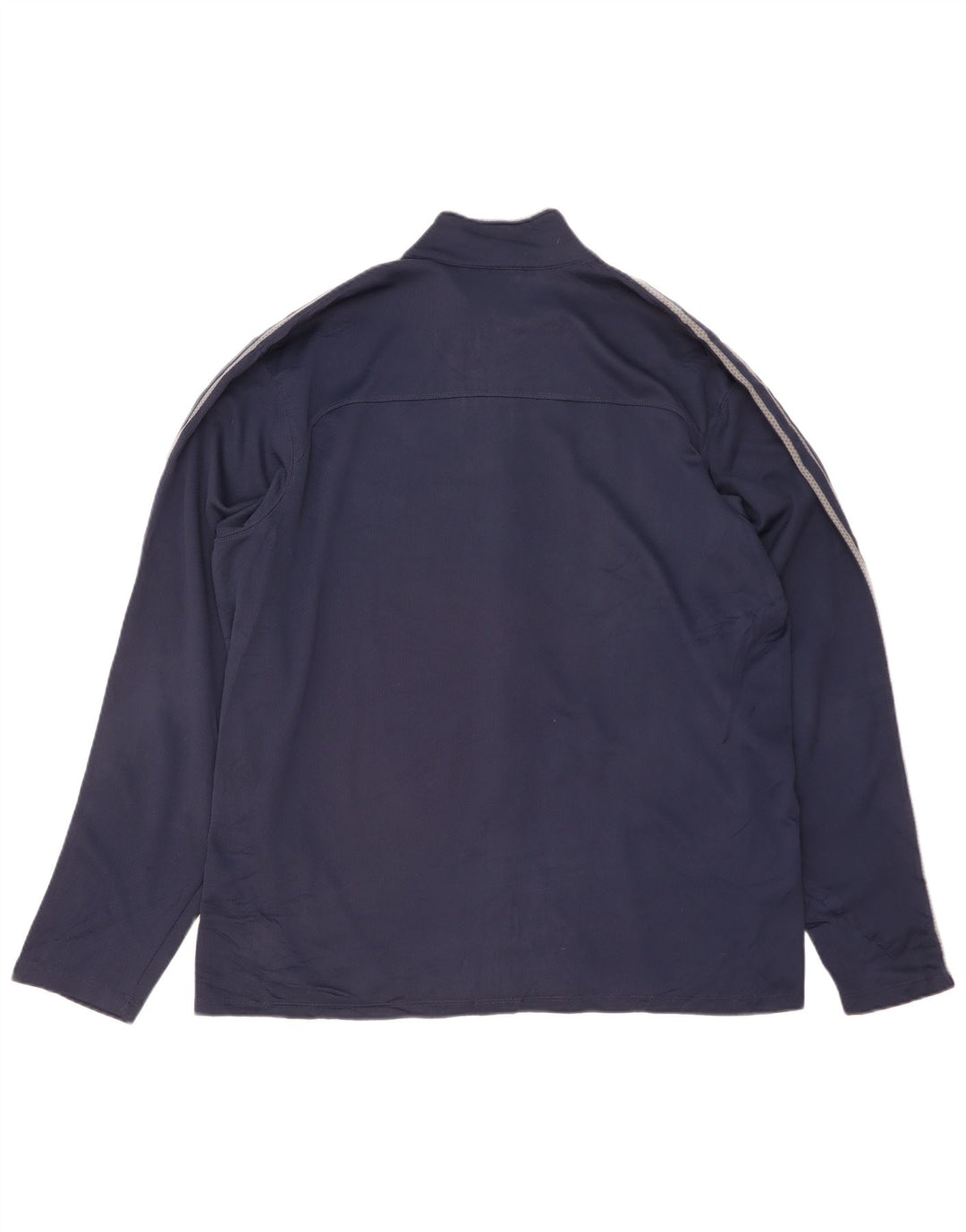 NIKE Mens Tracksuit Top Jacket 2XL Navy Blue Striped Polyester