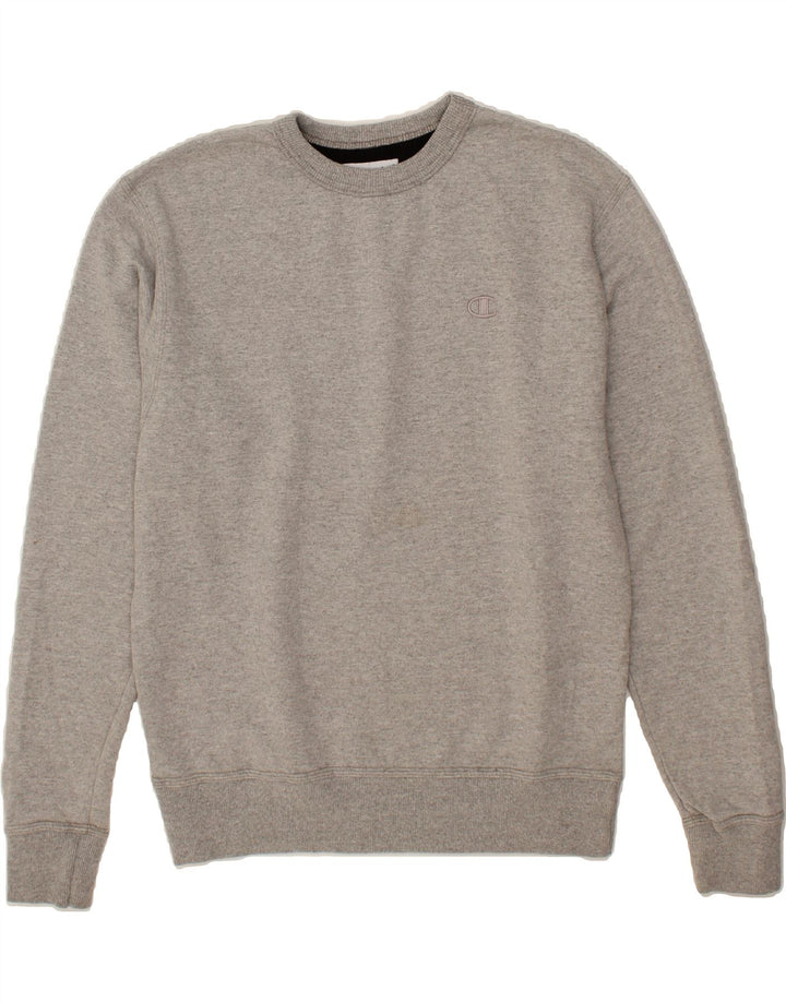 CHAMPION Mens Sweatshirt Jumper Medium Grey Flecked Cotton Vintage Champion and Second-Hand Champion from Messina Hembry 